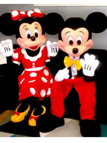 Location de mascottes Mickey et Minnie 