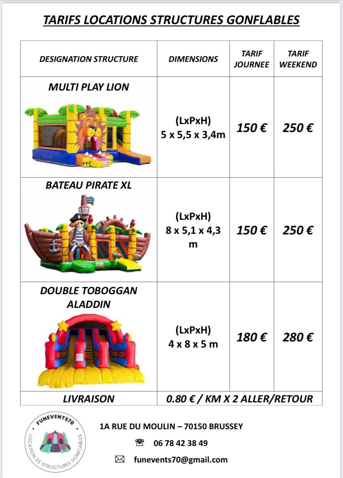 Structures gonflables Multiplay Lion 