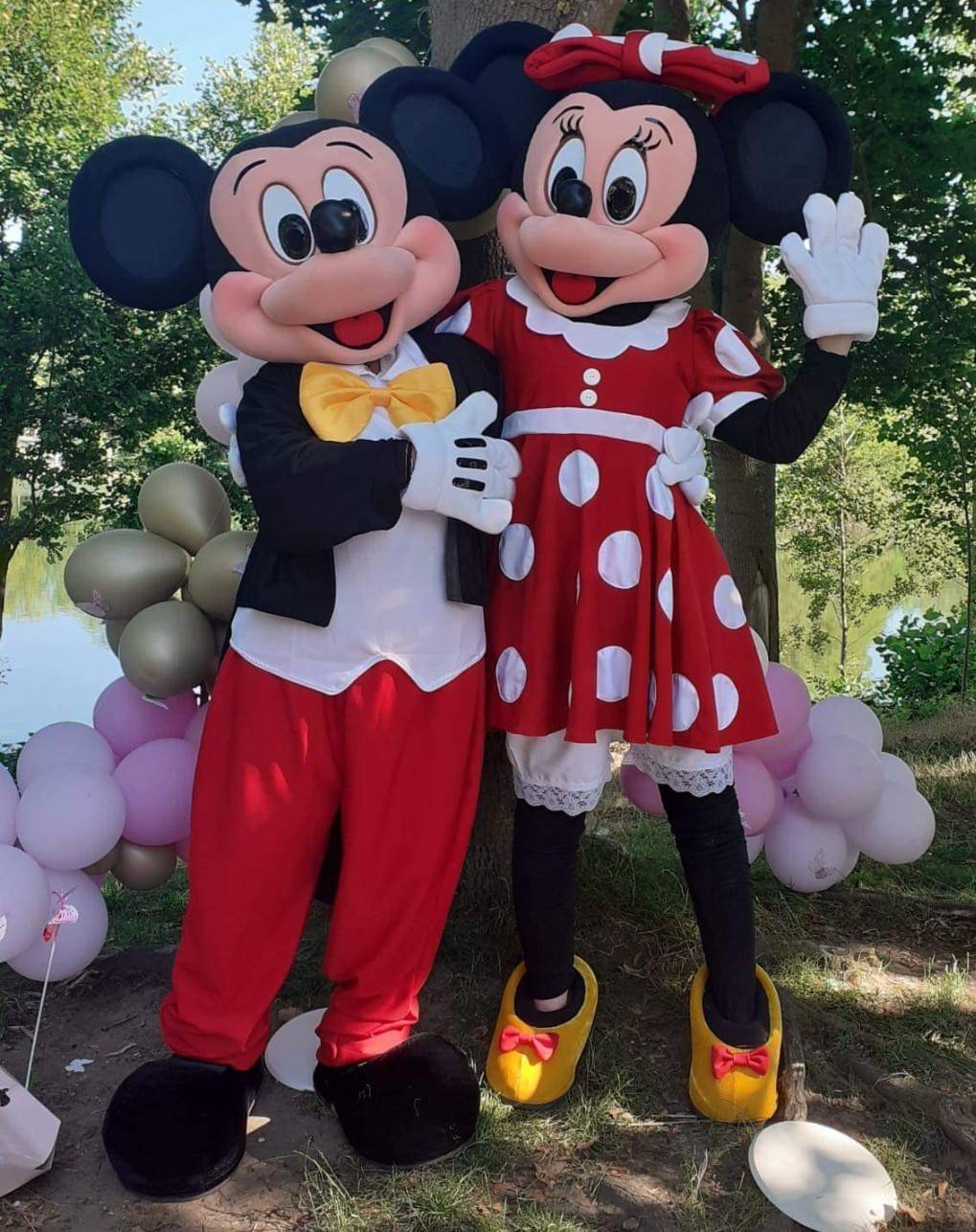 Location de mascottes Mickey et Minnie 