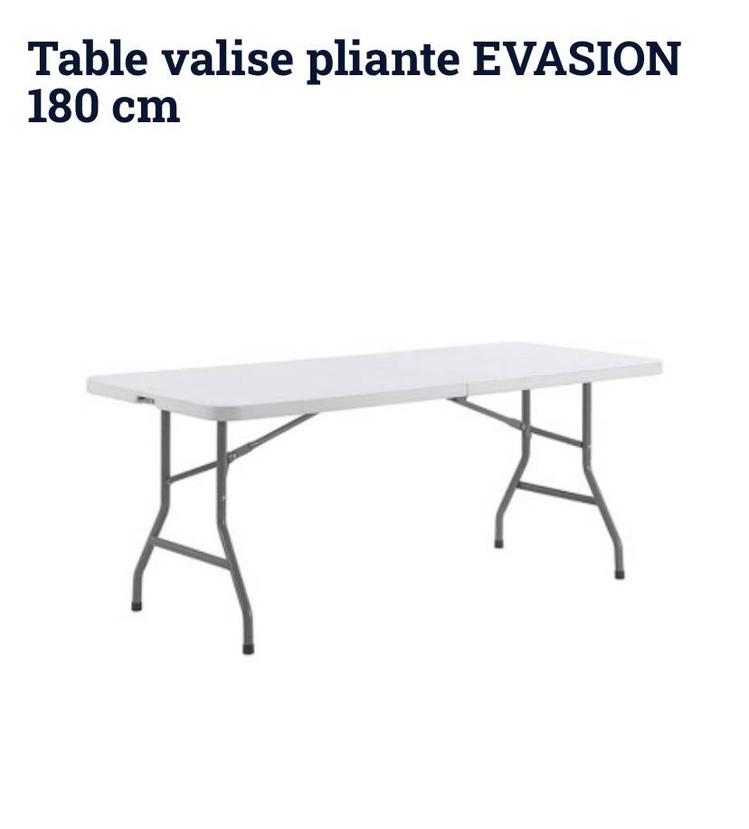 Tables pliables 