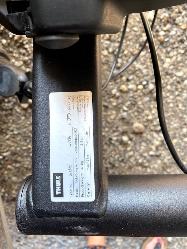 Loue porte vélos Thule modèle VéloCompact 927 (compatible VAE)