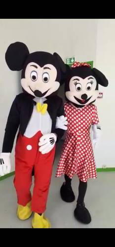 mascottes Mickey Minnie Dora