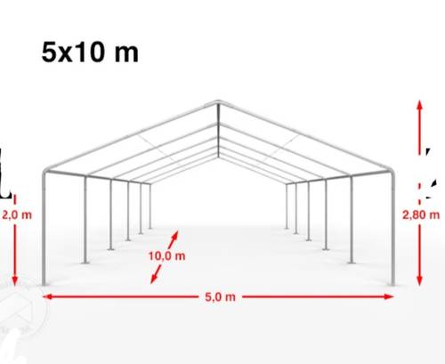 Tente de réception de qualité 5m × 10m