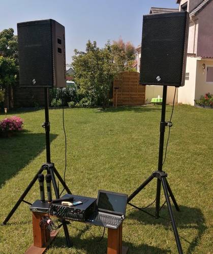 Location SONO ampli bluetooth 2 x 600 Watt + micro pour fête mariage ou Karaoke