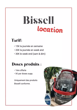 annonce location Shampouineuse Bissell + 1 dose
