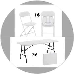 annonce location Chaise et tables pliantes