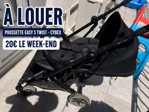 location  À LOUER – Poussette Cybex Eezy S Twist 