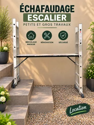 location Échafaudage escalier