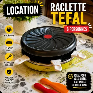 annonce location Appareil à raclette Tefal 6 personnes