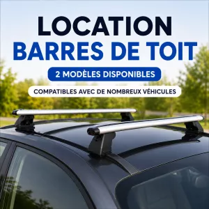 location Barres de toit – 2 modèles disponibles