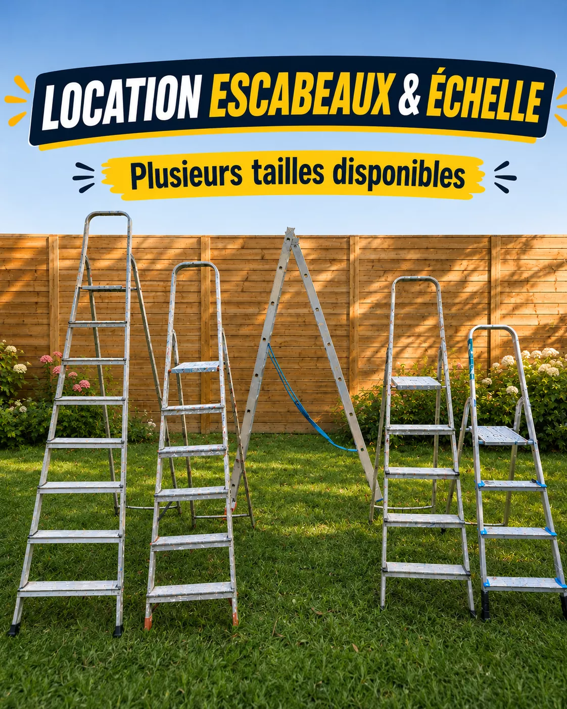 Escabeaux & échelle transformable