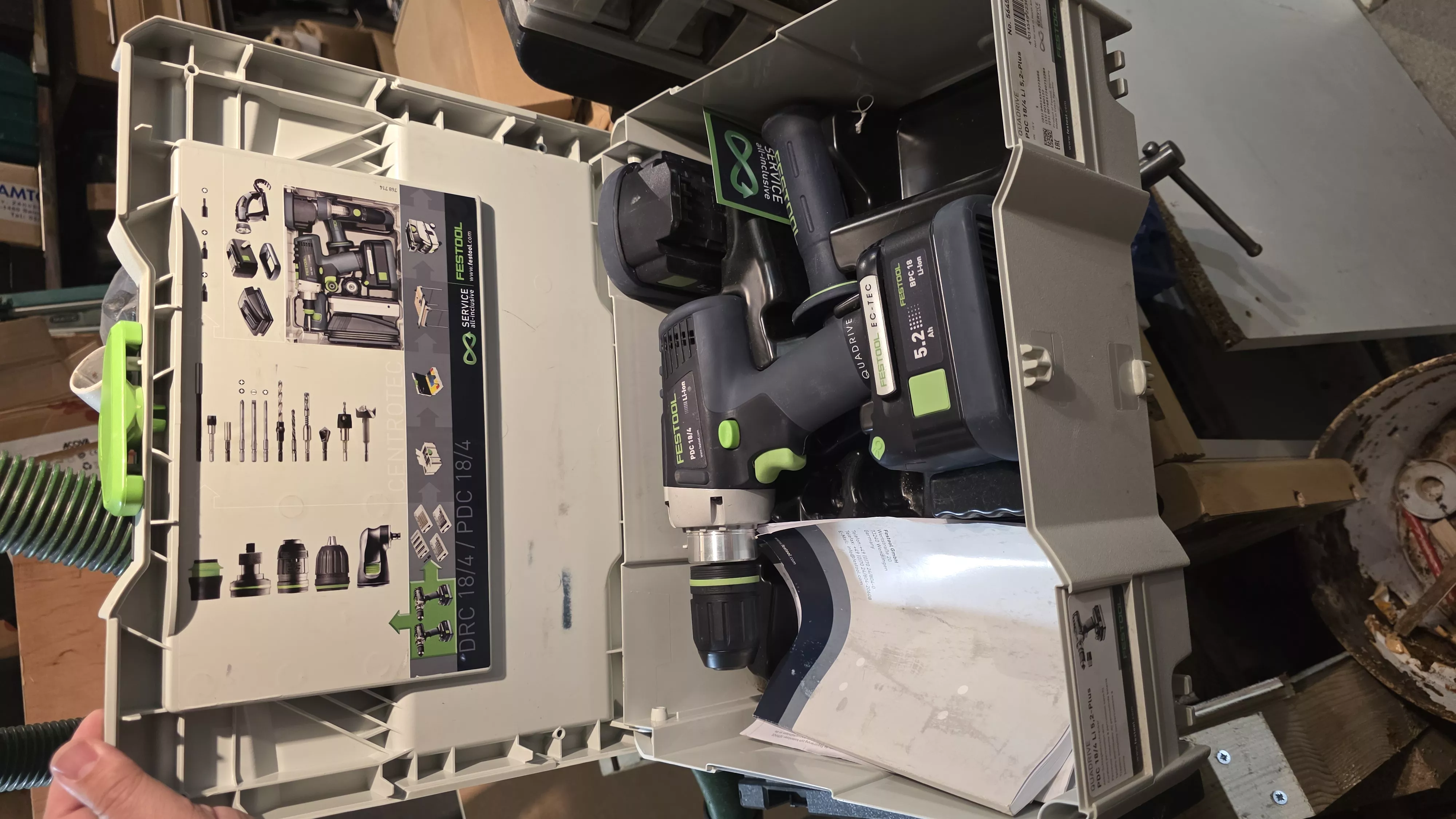 Perceuse-visseuse à percussion Festool Quadrive PDC 18/4 – Haut de gamme