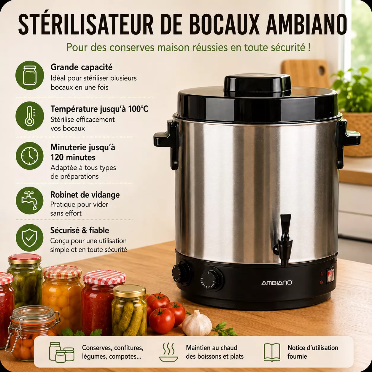 Stérilisateur à bocaux Ambiano