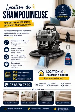 location Shampouineuse Bissell 